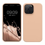 Husa Kwmobile pentru Apple iPhone 14 Pro Max, Crem, Silicon, KWM000016NL035C, Carcasa