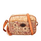Geanta crossbody din pluta cu accesoriu Houses