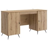 vidaXL Birou cu ușă Stejar Artizanal 142,5 x 50 x 75 cm Lemn prelucrat 3414638