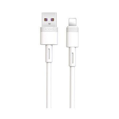 Cablu Date si Incarcare USB la Lightning XO Design NB-Q166, 1 m, 5A, Alb foto