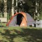 vidaXL Cabină cort de camping 4 persoane gri și portocaliu impermeabil 4009560