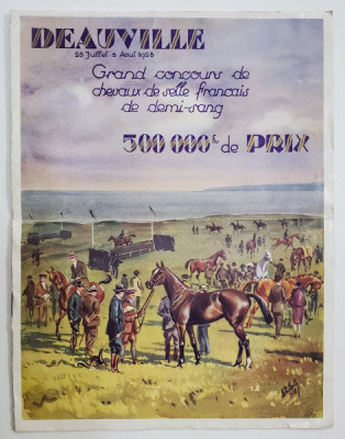 GRAND CONCURS DE CHEVAUX DE SELLE FRANCAIS DE DEMI - SANG , DEAUVILLE , 28 JUILLET et 3 AOUT 1928 foto