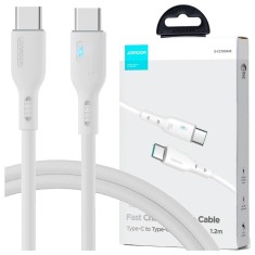 Cablu de date telefon, Joyroom, Universal, USB-C, 100 W, 1.2 m, Alb