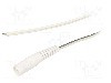 Cablu alimentare DC, cabluri, DC 5,5/2,1 soclu, alb, 3m, WEST POL - S21-TT-T050-300WH