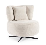 Cumpara ieftin Fotoliu otel negru textil bej Gonnie 80x93.5x96.5 cm