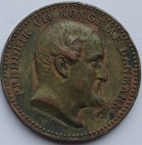 DANEMARCA - REGATUL DANEMARCEI - FREDERIC al VIII-lea Medalie de război, 1848-1850