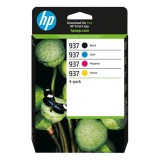 HP original ink 6C400NE, HP 937, CMYK, 800/1450str.