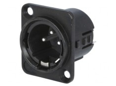 Soclu XLR Tata 3 Pin Argintat 50V 15A foto