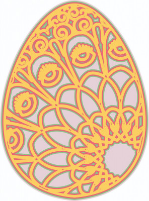 Sticker decorativ, Mandala, Ou, Multicolor, 80 cm, 7281ST-3 foto
