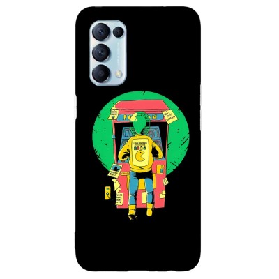Husa compatibila cu Oppo Find X2 Pro model Alien pacman, Silicon, TPU, Viceversa foto
