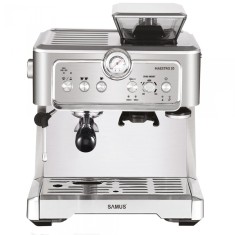 Espressor Samus MAESTRO 20, 1350 W, 20 Bari, Rezervor de apa detasabil 2.3 L, Capacitate rasnita 200 g, Optiune 1 sau 2 cesti de cafea, Diuza spumare