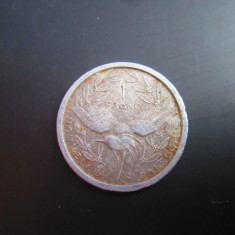 Noua Caledonie _ 1 franc _ 1949 _ moneda rara