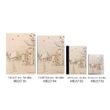 Agenda nedatata Satul Romanesc, 144 pagini, foi albe, 13.8x19.6 cm, Magnetella Souvenirs