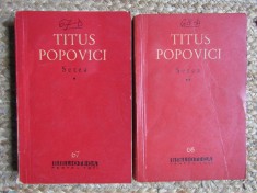 Setea - Titus Popovici - 2 vol. - bpt - 1961