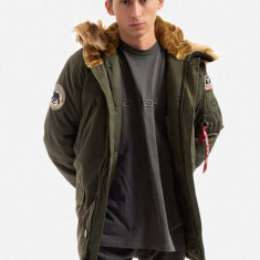 Alpha Industries geacă Polar Jacket bărbați, culoarea verde, de iarnă 123144.257-green