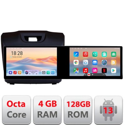 Navigatie Isuzu D-Max Kit-2234 Edotec 2 ecrane 8 core 4+128 21.6 inch Incell android Wifi 5Ghz gps internet v1 CarStore Technology foto