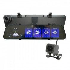 Oglinda retrovizoare auto cu display 11.6 inch touch screen si camera video duala fata spate HD, IPS