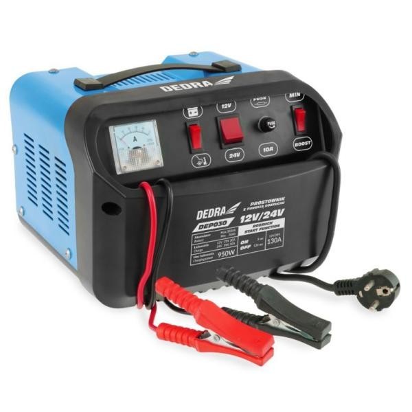DEDRA Redresor baterie auto cu functie de pornire 12/24V 20-350Ah DEP030 DEDRA Redresor baterie auto cu functie de pornire 12/24V 20-350Ah DEP030