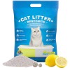 Asternut Igienic pentru Pisici, Rozatoare, Aroma de Lamaie, Reduce Mirosurile, Bentonita, 3.8 L