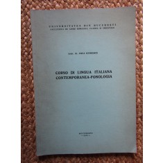 ANCA GIRESCU CORSO DI LINGUA ITALIANA CONTEMPORANEA FONOLOGIA AUTOGRAF