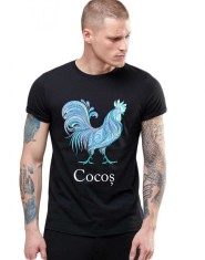 Tricou barbati negru - Cocos - 2XL