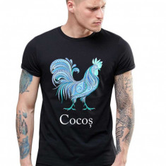 Tricou barbati negru - Cocos - 2XL