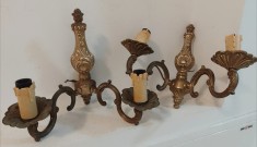 Pereche aplice din bronz masiv in stil francez