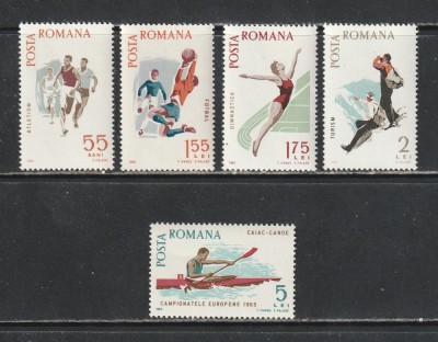 Romania 1965 - #616 Spartachiada 5v MNH foto