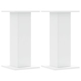Cumpara ieftin Suporturi de plante, 2 buc., alb, 30x30x60 cm, lemn prelucrat