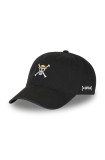 Capslab șapcă de baseball din bumbac x One Piece culoarea negru, cu imprimeu, CL/OP3/1/CD/SKU