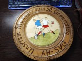 Farfurie vintage fotbal echipa SVG