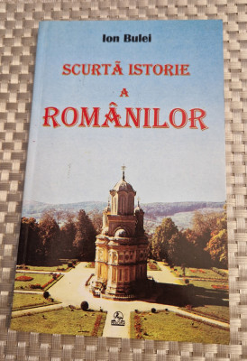 Scurta istorie a romanilor Ion Bulei cu autograf foto