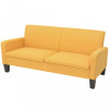 Canapea cu 3 locuri, 180 x 65 x 76 cm, galben GartenMobel Dekor, vidaXL