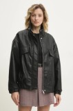 Answear Lab geaca culoarea negru, de tranzitie