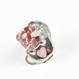 Brosa martisor cu piatra roz