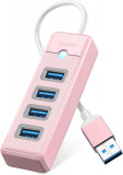 ORICO 4-Port USB HUB 3.0, USB Splitter pentru laptop cu cablu de 0.49ft, Multi U, Oem