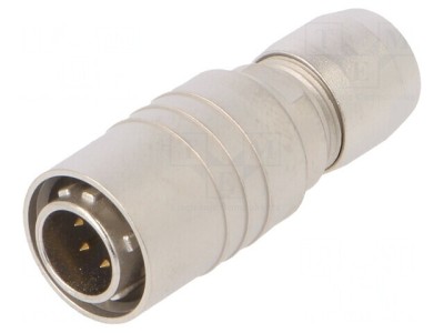 Conector Circular Push-Pull HR10 6-Pin Aurit pentru Lipire foto