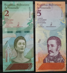 BC34, Lot 4 bancnote necirculate Venezuela-2,5,10 si 20 bolivares foto