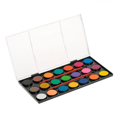 Set Acuarele, Multicolor, 21 Bucăți, 2 Pensule Incluse foto