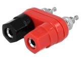 Soclu Banană 4mm 10A 60VDC Nichelat Duble