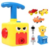 Cumpara ieftin Jucarie interactiva lansator de baloane Edman POB Fun Puzzle - masinute cu baloane, educativ, pompa pentru baloane, 12 baloane, Galben Monster