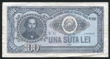 q771 BANCNOTA 100 LEI 1952 serie albastra CIRCULATA FRUMOASA VF