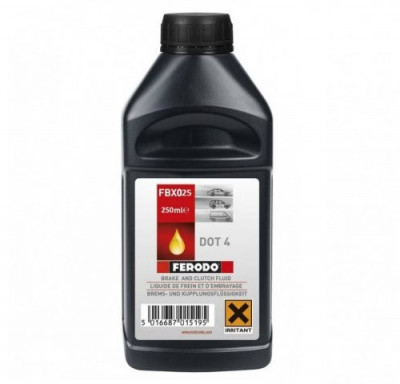 Lichid frana Ferodo Brake &amp;amp; Clutch fluid DOT4 250ml foto