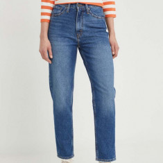 Levi's jeansi 80S MOM JEAN femei, culoarea albastru marin