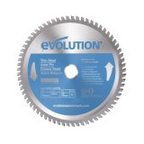 Panza circular pentru taiat otel subtire, pentru fierastraie circulare Evolution 180mm, &Oslash;180 x 20 mm, 68 de dinti TCT