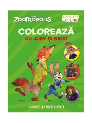 Colorează cu Judy si Nick - Paperback brosat - Litera foto