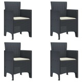 VidaXL Scaun pentru Grădină 4 pcs Antracit Dimensiune: 53 x 49 x 85 cm 847472
