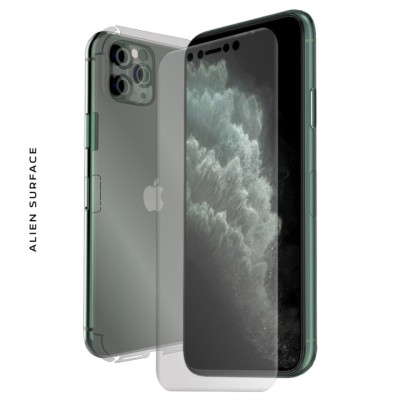 FOLIE ALIEN SURFACE HD, Apple iPhone 11 PRO, PROTECTIE FATA,SPATE,LATERALE + ALIEN FIBER CADOU foto
