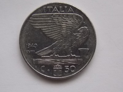 50 CENTESIMI 1940 ITALIA foto