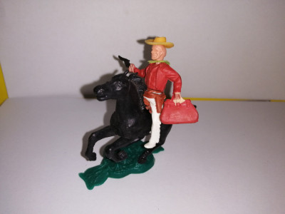 bnk jc Figurina de plastic - cowboy calare - Hong Kong copie Timpo foto